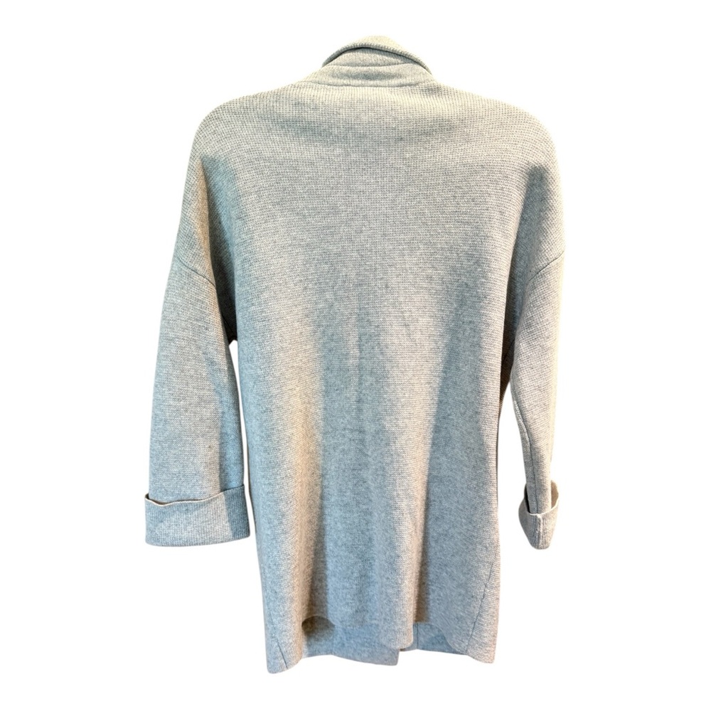 Madewell Gray Women's 100% Merino Wool Cardigan Sweater Coat - Picture 4 of 6